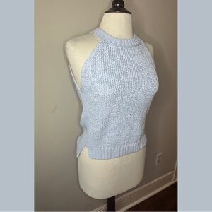 J. Crew Soft Blue Knit Top
